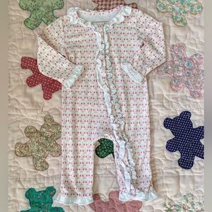 Lila + Hayes Floral Ruffle Baby Onesie